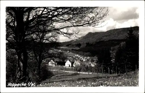 Foto Hoppecke Brilon im Sauerland, Teilansicht vom Ort mit Umgebung