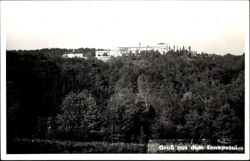 Ak Altenvoerde Ennepetal im Ruhrgebiet, Panorama, Wald, Gebäude