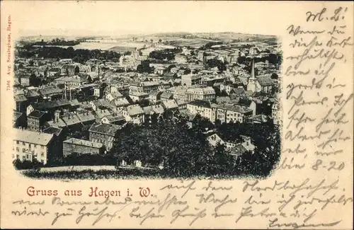 Ak Hagen in Westfalen, Gesamtansicht