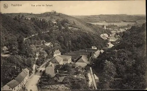 Ak Hastière Wallonia Namur, Blick von Tahaut aus