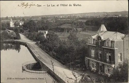 Ak Spa Wallonie Lüttich, Le Lac, Hotel de Warfaz