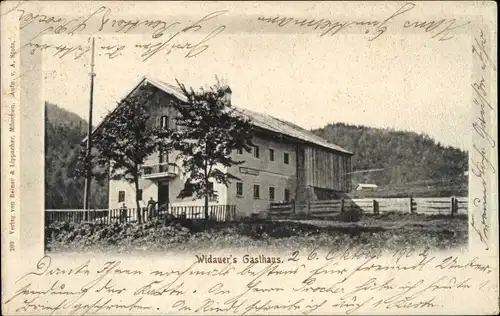 Ak Kufstein in Tirol, Widauer's Gasthaus