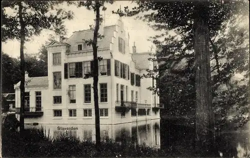 Ak Staverden Gelderland Niederlande, Schloss