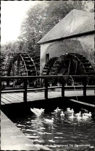 Ak Denekamp Overijssel Niederlande, Watermolen op 't Singraven