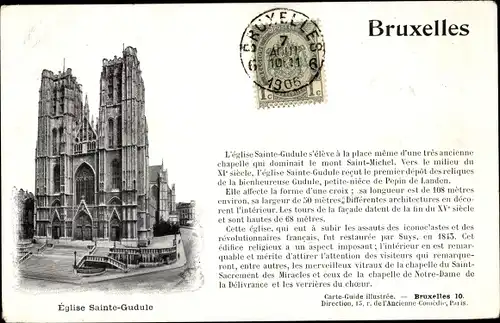 Ak Brüssel Brüssel, Kirche Sainte-Gudule