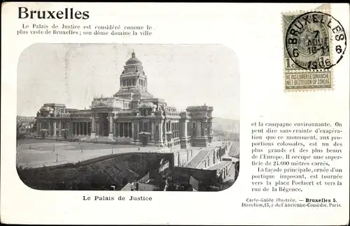 Ak Brüssel Brüssel, Der Justizpalast
