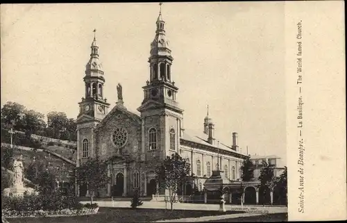 Ak Sainte Anne de Beaupré Quebec Kanada, Basilika