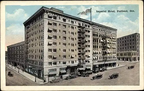 Ak Portland Oregon USA, Imperial Hotel