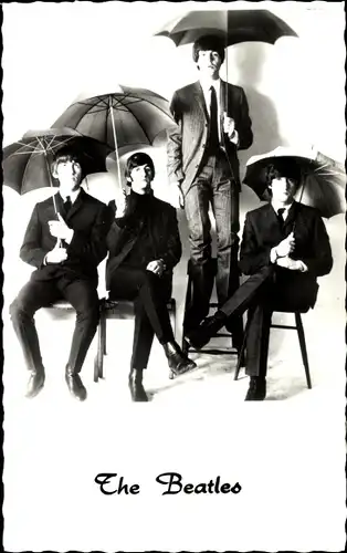 Ak The Beatles, Musikgruppe, Gruppenfoto, John Lennon, Ringo Starr, Paul McCartney, George Harrison