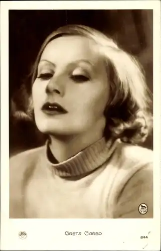 Ak Schauspielerin Greta Garbo, Portrait