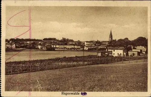 Ak Resko Regenwalde Pommern, Gesamtansicht