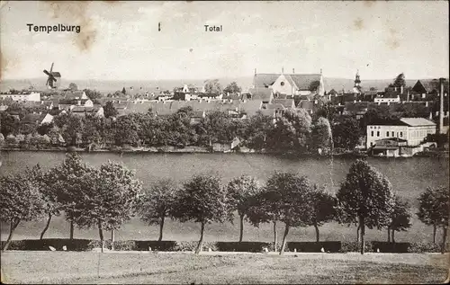 Ak Czaplinek Tempelburg Pommern, Gesamtansicht