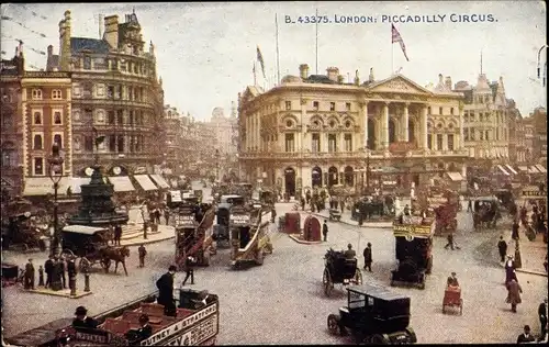 Ak West End London City England, Piccadilly Circus