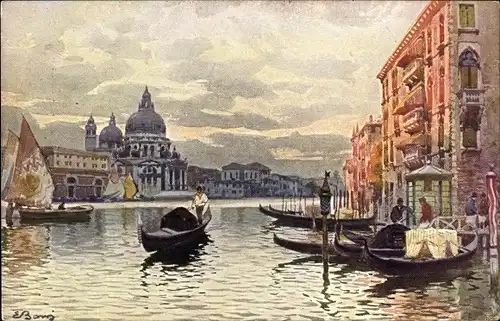 Künstler Ak Venezia Venedig Veneto, Canal Grande, Chiesa della Salute