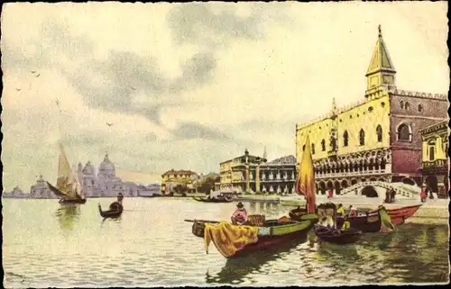 Künstler Ak Venezia Venedig Veneto, Riva degli Schiavoni