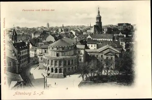 Ak Altenburg in Thüringen, Panorama vom Schloss aus