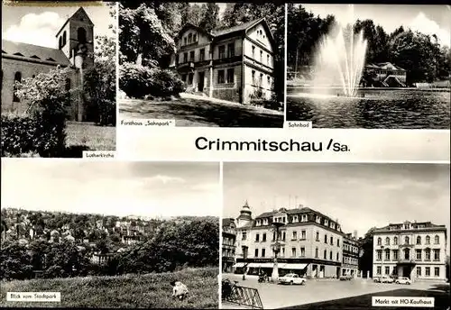 11 alte Ak Crimmitschau in Sachsen, diverse Ansichten