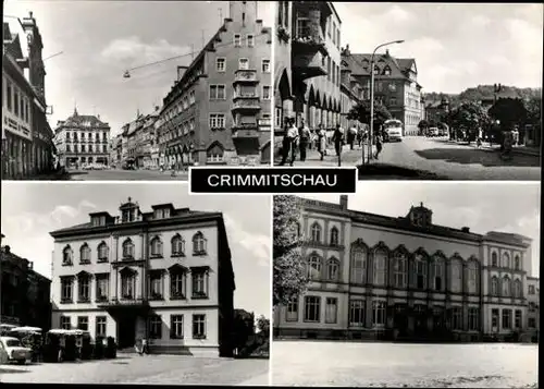 11 alte Ak Crimmitschau in Sachsen, diverse Ansichten