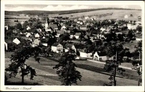 10 alte Ak Grünhain im Erzgebirge Sachsen, diverse Ansichten