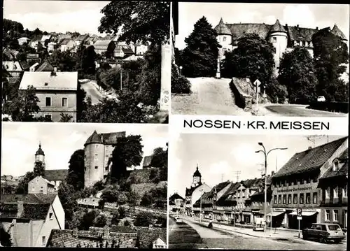 11 alte Ak Nossen in Sachsen, diverse Ansichten