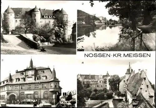11 alte Ak Nossen in Sachsen, diverse Ansichten