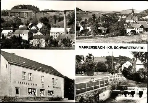 13 alte Ak Markersbach Bad Gottleuba in Sachsen, diverse Ansichten