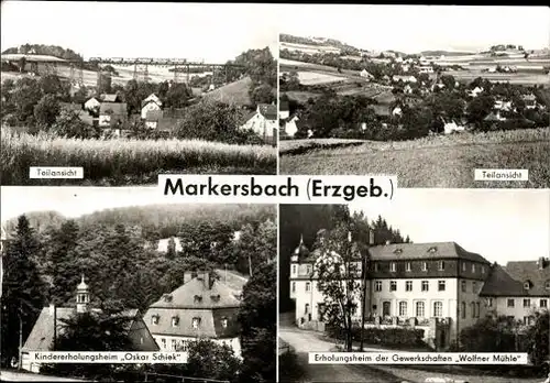 13 alte Ak Markersbach Bad Gottleuba in Sachsen, diverse Ansichten