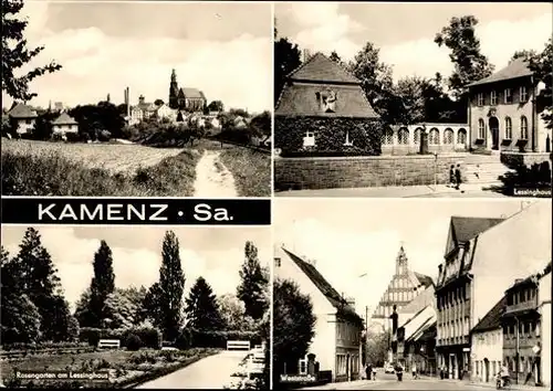 8 alte Ak Kamenz in Sachsen, diverse Ansichten