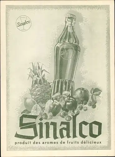 Künstler Ak Sinalco, Limonade, Reklame