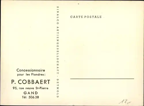 Künstler Ak Sinalco, Limonade, Reklame