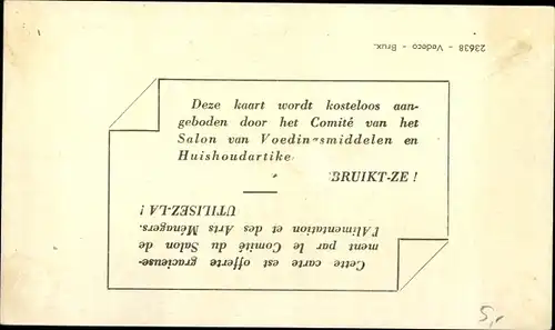 Ak 31. Salon der Ernährung und Kochkünste 1960, Ausstellungsgebäude, Koch, Frau