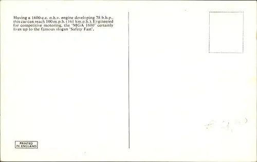 Ak MGA 1600, MG Automobil, Cabriolet