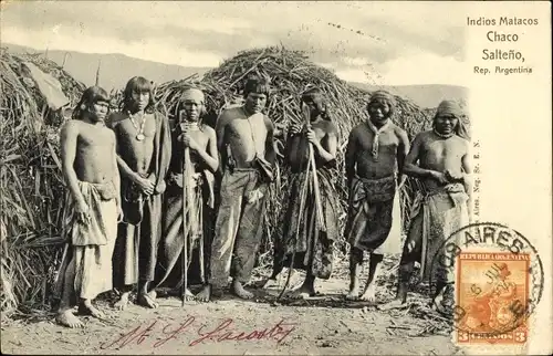 Ak Argentinien, Indios Matacos, Chaco Salteno