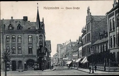 Ak Holzminden im Weserbergland, Obere Straße