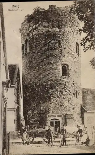 Ak Burg bei Magdeburg, Berliner Tor