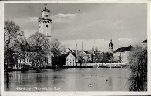 Ak Altenburg in Thüringen, Kleiner Teich, Kirchtürme