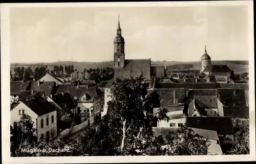 Ak Mügeln in Sachsen, Stadtpanorama, Kirchen