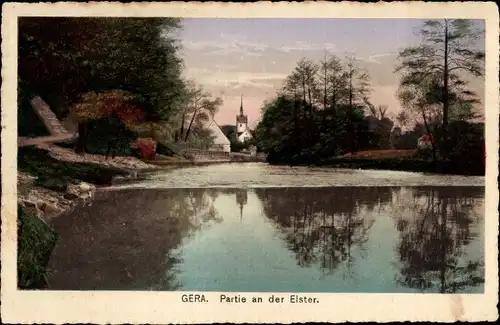 Ak Gera in Thüringen, an der Elster