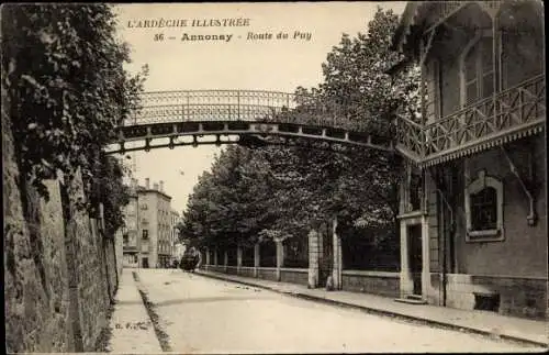 Ak Annonay Ardeche, Route du Puy