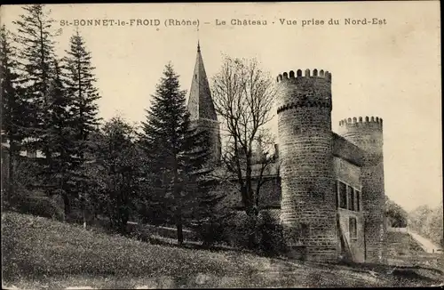 Ak Saint Bonnet le Froid Haute Loire, Château