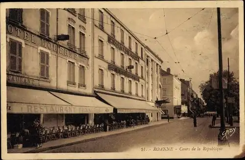 Ak Roanne Loire, Cours de la République