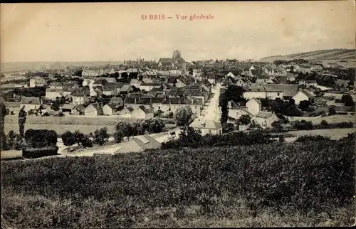 Ak Saint-Bris-Yonne, Gesamtansicht