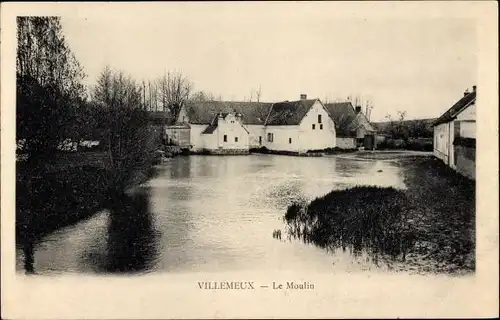 Ak Villemeux Eure et Loir, Le Moulin