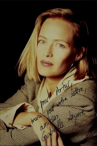 Foto Schauspielerin Gabrielle Lazure, Portrait, Autogramm