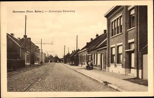 Ak Hoevenen Stabroek Flandern Antwerpen, Antwerpse Steenweg