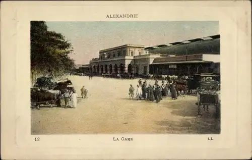 Ak Alexandria, Ägypten, La Gare