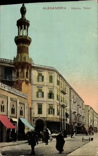 Ak Alexandria Ägypten, Attarine Street