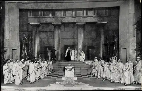 Ak Leipzig in Sachsen, Festvorstellung der alten Thomaner 1912, Antigone