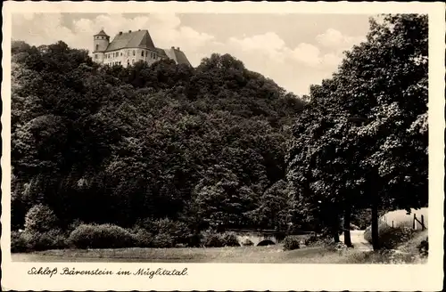 Ak Bärenstein Altenberg im Erzgebirge, Schloss, Müglitztal