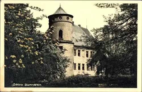 Foto Ak Bärenstein Altenberg im Erzgebirge, Schloss